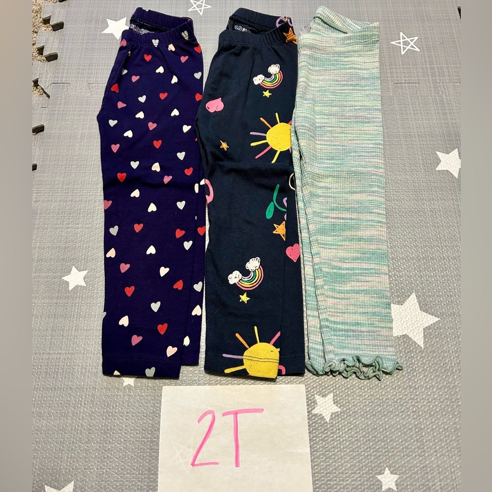 Old Navy Kids Leggings - Navy, Black, Mint